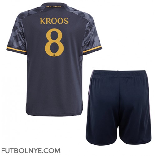 Camiseta Real Madrid Toni Kroos #8 Visitante Equipación para niños 2023-24 manga corta (+ pantalones cortos)